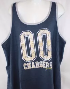 NEW Womens NFL Apparel LA Chargers 00 Navy Blue Tank Top Football Shirt - Picture 1 of 2