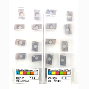 HITACHI APET120204SR CH550 CNC Blade 10PCS/ Box New⊕IK - Picture 1 of 4