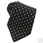 Bowring Arundel & Co. Black Tan Silk Dotted England Tipped Tie