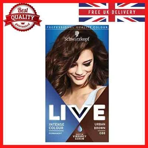Schwarzkopf Live Range Intense Hair Colours Permanent Hair Dye Urban Brown Dark - Picture 1 of 5