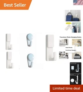 Damage-Free 36-Pack Multi-Functional Wall Hooks - Ideal for Home Decor - Picture 1 of 9