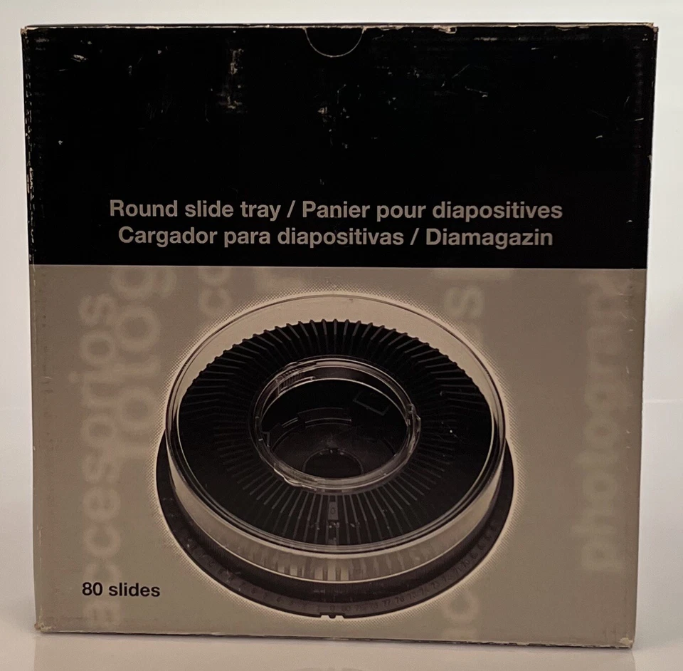 BANDEJA DESLIZANTE REDONDA AP PARA KODAK ELMO. CAPACIDAD 80 TOBOGANES. Foto 1 de 1