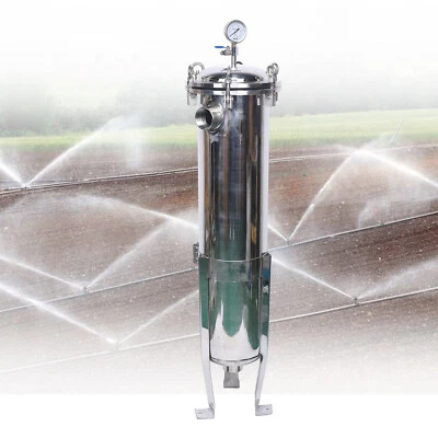 304 Stainless Steel 2" Npt Bag Filter Housing Multi-purpose Filtering Equipment - Image 1 of 4