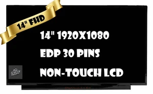 Lenovo ThinkPad E14 Gen 1/2/3 Non-Touch Led Lcd Screen 14" FHD 30 Pin - Picture 1 of 6