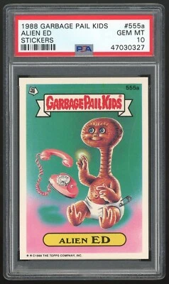 1988 Topps Garbage Pail Kids 14th Series #555a Alien ED PSA 10 GEM MINT Os14 - Image 1 of 2