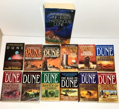 Dune Frank Herbert Lot of 13 Paperback Books Brian Herbert Kevin J Anderson Foto 1 de 4