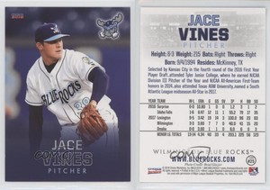 2018 Choice Wilmington Blue Rocks Jace Vines #25