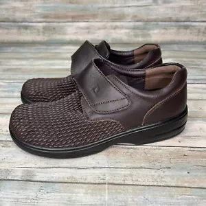 Propet Olivia Women Size 6 X(2E) Extra Wide Brown Leather Walking Shoes Strap - Picture 1 of 10