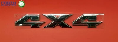 Placa de identificação 2008-2018 Dodge Ram 1500 2500 3500 cromada "4x4" tampa da caçamba NOVA Mopar  - Imagem 1 de 3