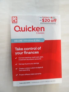 Quicken Classic Deluxe Personal Finance - 1 an d'abonnement (Windows/Mac) - Photo 1/2