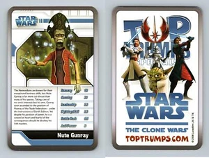 Nute Gunray - Star Wars The Clone Wars 2008 Top Trumps Specials Card - Picture 1 of 1
