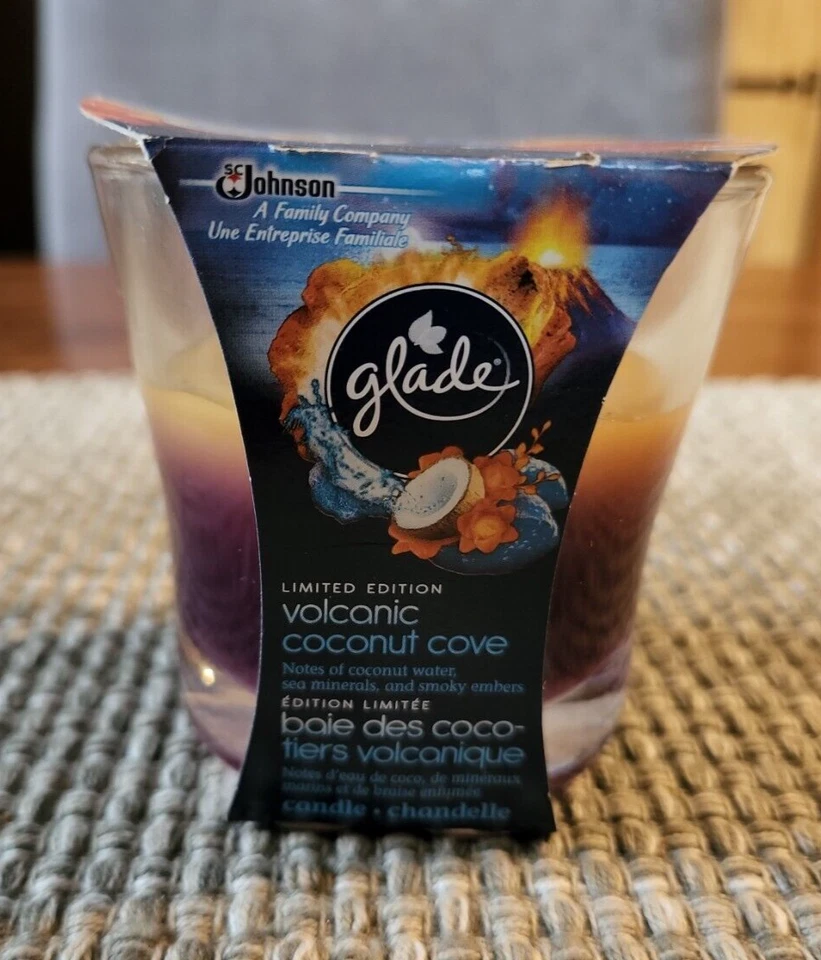 Glade Limited Edition Volcanic Coconut Cove 3.4 oz jar  candle NEW - Image 1 of 1