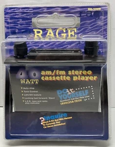 Rage VINTAGE RA-3000 AM/FM Stereo Cassette Player 40Watt NEW in The BOX ORIGINAL - Picture 1 of 8