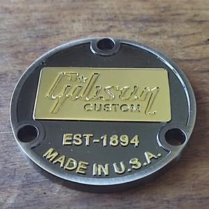 Les Paul back plate grey gold / rear cover pour Les Paul gris et doré BRILLANT - Foto 1 di 3
