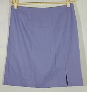 Falda Dressbarn para mujer talla 12 púrpura línea A abertura recta forrada cremallera profesional - Imagen 1 de 3