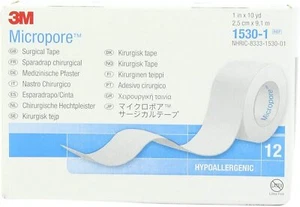 3M 1530-1 Micropore Paper Medical Tape 1 in. (Box of 3) - Picture 1 of 1