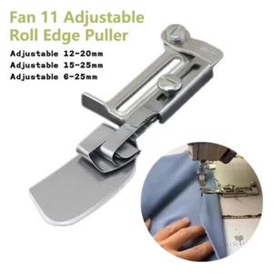 A11 Adjustable Sewing Machine Hemming Roller Crimping Folder Binder Presser Foot - Picture 1 of 15
