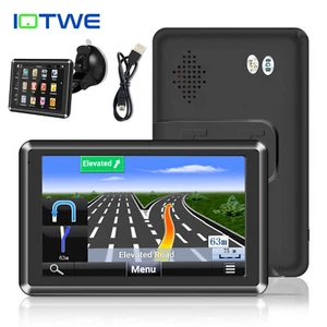 IOTWE 8GB 5'' GPS Navigator&Automotive Navigation System w/ Map Spoken Direction