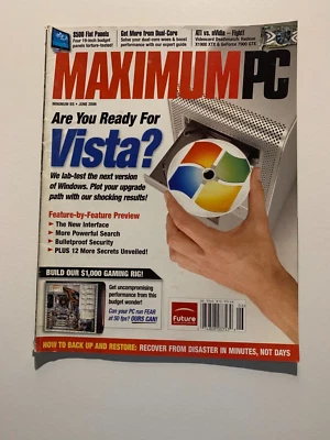 740 MAXIMUM PC Magazine June 2006 Used in like new condition - Image 1 of 3