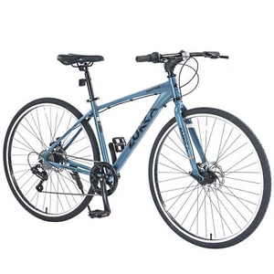 Shimano 7 Speed Hybrid Bike Aluminum Alloy Double Disc Brakes 700C Road Bike - Picture 1 of 6