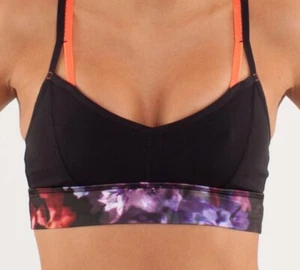 Lululemon Flip Your Dog Bra Size 2 Spring Has Sprung Floral RARE HTF with cups - Picture 1 of 5