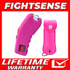 -Stun Gun for Self Defense with Alarm Bright Led Flashlight + Pepper Spray Combo