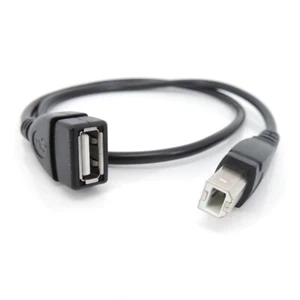 USB 2.0 Type A Female To USB B Male Scanner 3D Printer connector extender Cable - Picture 1 of 8