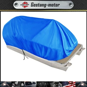 21-24ft Dark Blue Waterproof Pontoon Deck Boat Cover 21-24FT (780*400) - Picture 1 of 12