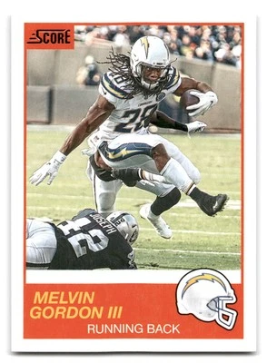 Melvin Gordon III 2019 Score FOOTBALL #23 Los Angeles Chargers - Image 1 of 2