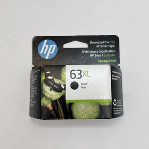 Cartuccia inchiostro nero ad alta resa originale HP 63XL datata 2023 spedizione gratuita - Foto 1 di 3