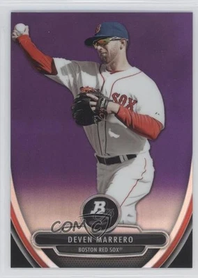 2013 Bowman Platinum Prospects Retail Chrome Purple Refractor Deven Marrero - Image 1 of 2