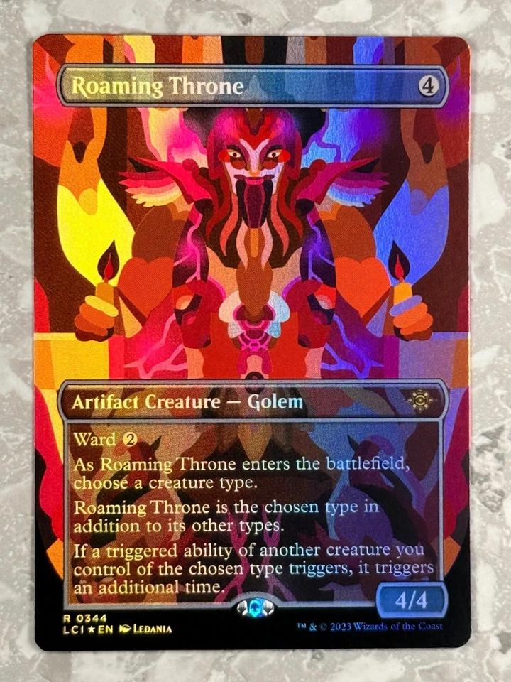 Roaming Throne (Borderless) R The Lost Caverns of Ixalan 344 NM - Image 1 of 1