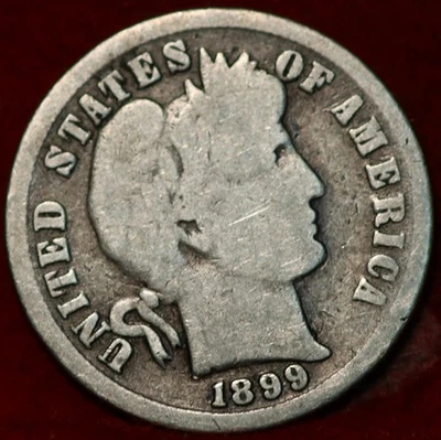 1899 Philadelphia Mint Silver Barber Dime - Image 1 of 2