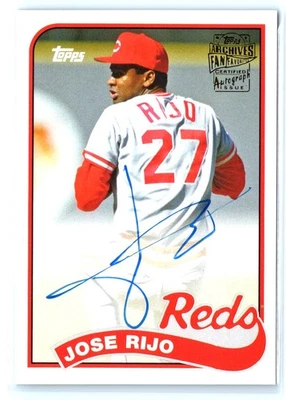 2015 Topps Archives #FFA-JR Jose Rijo Fan Favorites Autographs - Image 1 of 2