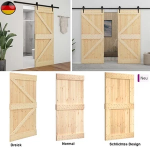 Holzschiebetür Holztür Massivholz Kiefer Tür Schiebetür Innentür Zimmertür 210cm - Bild 1 von 43