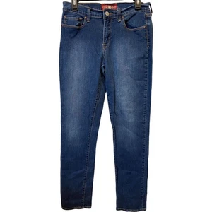 Jeans donna dritto marca Lucky Sofia 10/30 lavaggio scuro vita media zip mosca elasticizzato - Foto 1 di 12