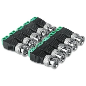 10Pcs Male Metal BNC Connector To Terminal Block Connectors Camera CCTV System - Picture 1 of 9