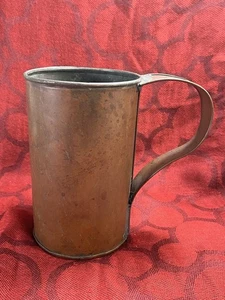 Vintage KUPFER Krug Tasse Becher 6" handgefertigt primitiv Bauernhaus -- 8900 - Bild 1 von 10