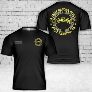 Camicia personalizzata nome US Army Ranger scuola Fort Benning 3D taglia intera S-5XL - Foto 1 di 2