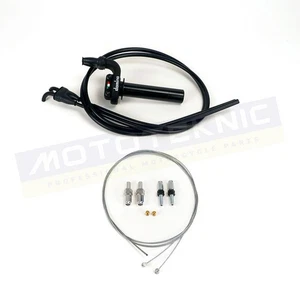 Domino KRE Black Quick Action Throttle and Cables for Husqvarna FE 501 2013-2016 - Picture 1 of 5
