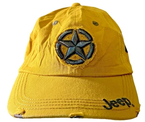 Sombrero/Gorra Ajustable JEEP Star Logo 3D Estilo Envejecido Dorado Licencia Oficial - Imagen 1 de 6