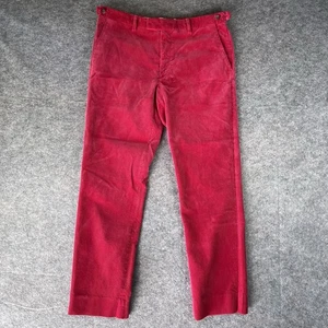 Vintage Polo Ralph Lauren Made in Italy Cordhose Rot Größe 35 Cord - Bild 1 von 9