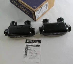 2-PACK NEW NSI POLARIS BLACK ISR-500 MCM 4-AWG INSULATED INLINE SPLICE - Picture 1 of 4