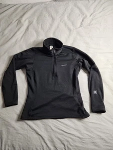 Patagonia Regulator R1 Waffle Fleece Jacket Womens Sz Medium Black 1/4 Zip 40115 - Picture 1 of 9