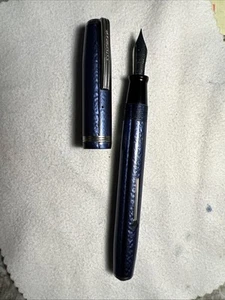 Vintage Esterbrook 2556 Pearly Blue Celluloid Fountain Pen USA - Bild 1 von 22
