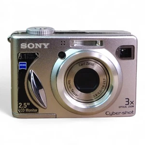 Cámara digital Sony Cyber-shot DSC-W5 5,1 MP con lente Zeiss y estuche - Probada - Imagen 1 de 9