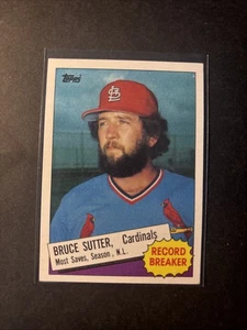 1985 Topps Bruce Sutter St. Louis Cardinals: Record Breaker No. 9 - Picture 1 of 2