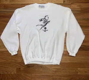 Vintage 2002 Winter Olympics Salt Lake Crewneck Sweatshirt Ice Skating Size Med - Picture 1 of 8