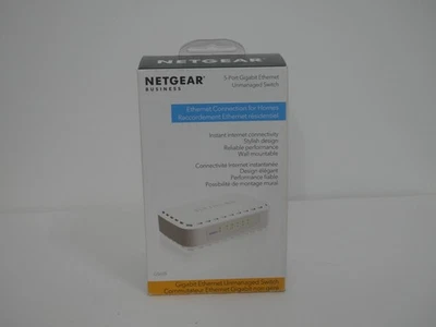 NETGEAR GS605 5-Port Gigabit Ethernet Unmanaged Switch (NEW SEALED) (1B2) - Image 1 of 4