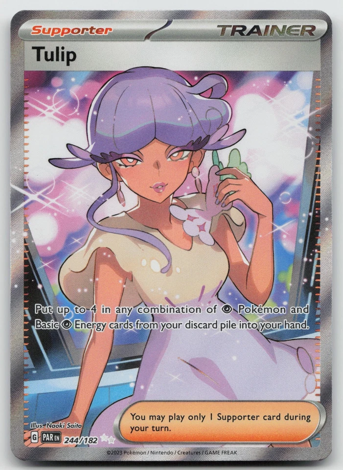 Tulip Ultra Rare Holo SV04: Paradox Rift 244/182 NM - Image 1 of 2